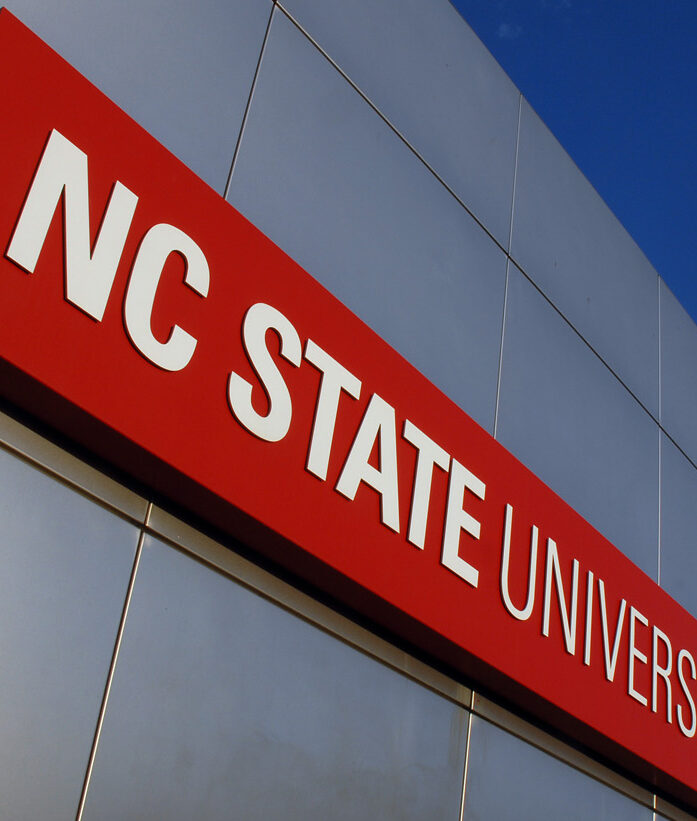 NC State University sign