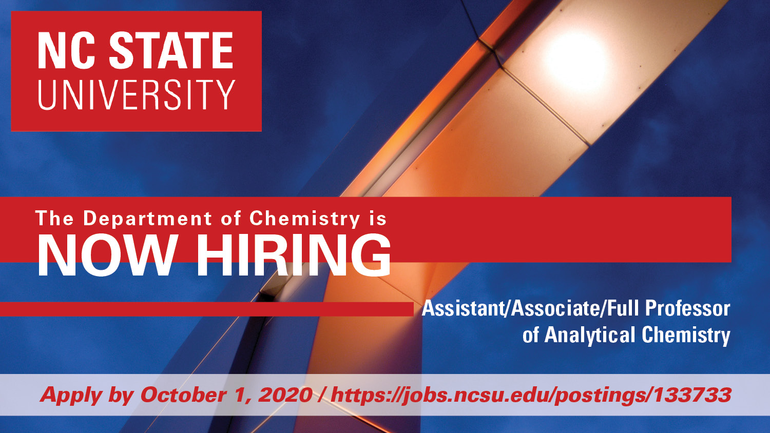 Analytical Faculty Position Search Ad, 2020