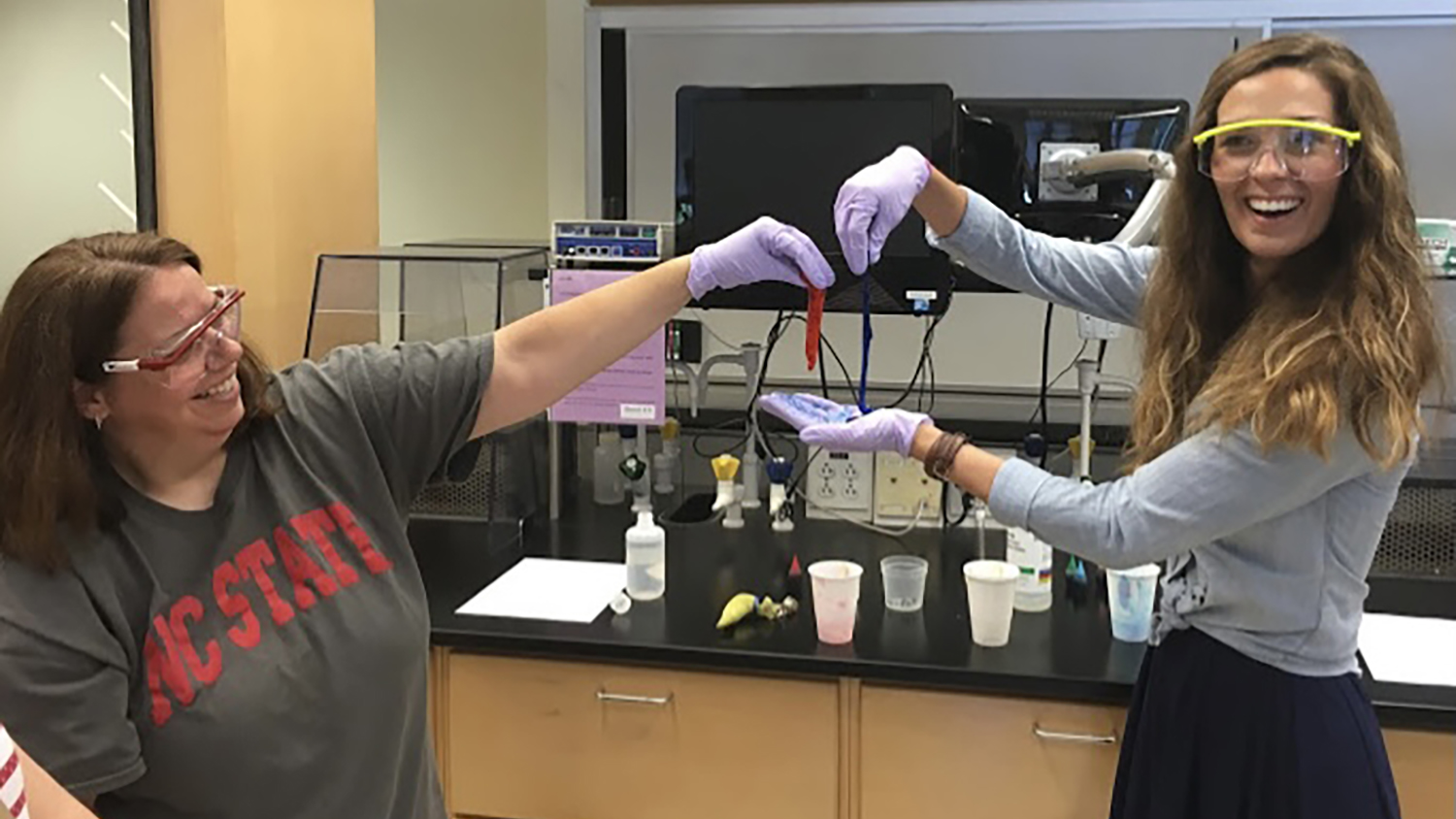 Marcie in the lab