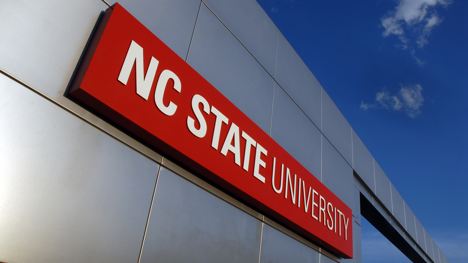 NC State University sign