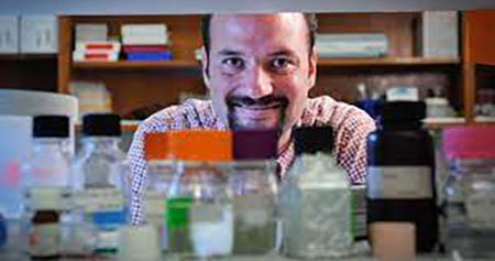 Michael Bereman in his lab