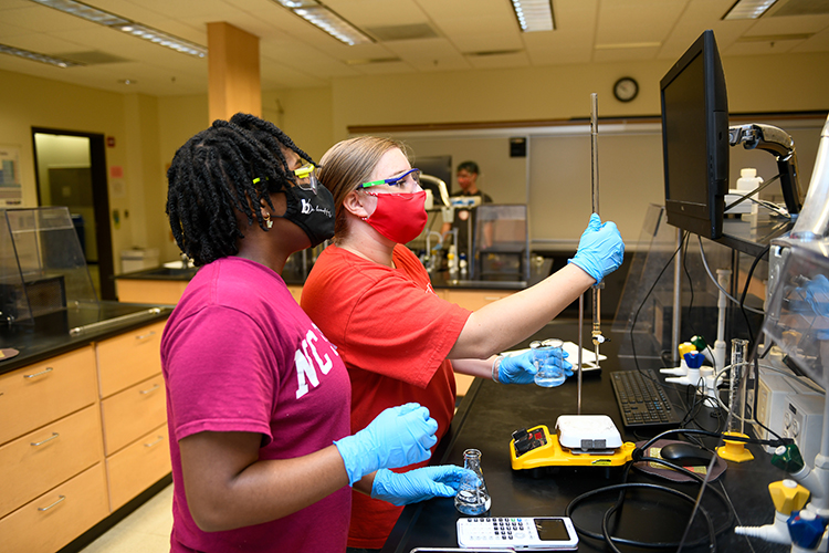 Labapalooza allowed students to get hands-on experience in labs that they participated in online during the previous academic year.