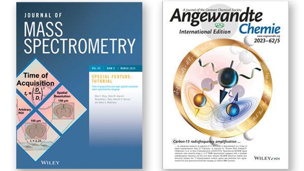 Cover image representing two journal covers of chemistry publications