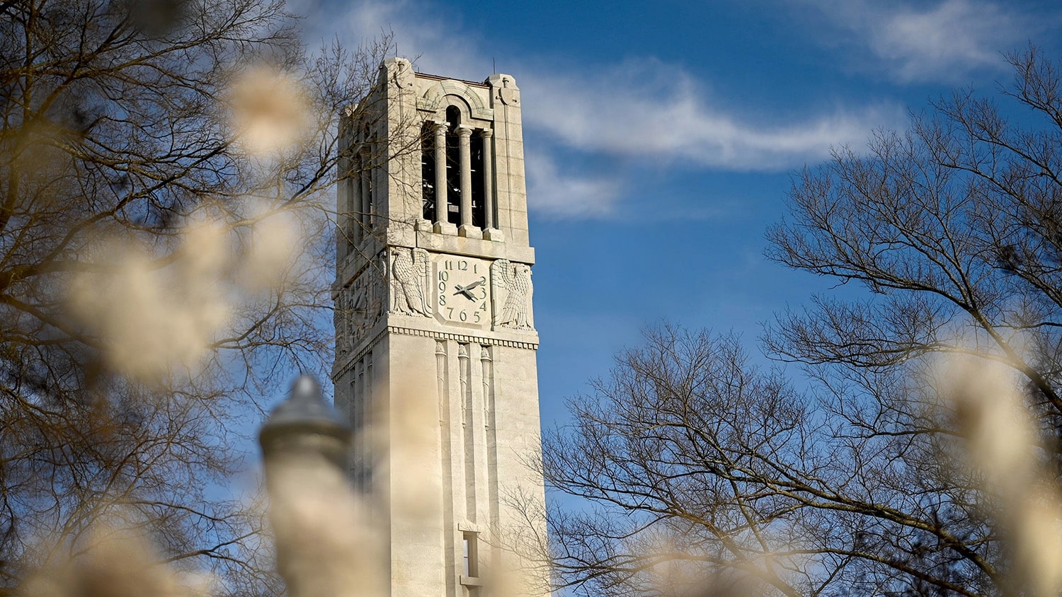 The NC State Memorial Belltower
